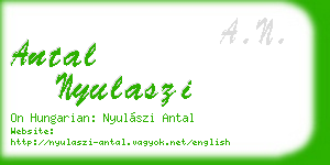 antal nyulaszi business card